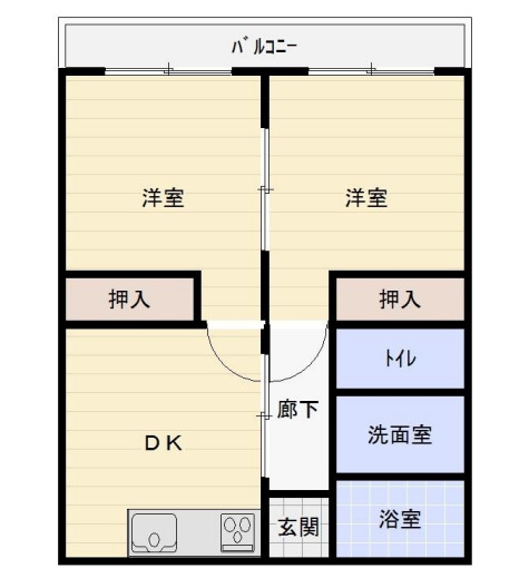 コーポサンシャインの間取り