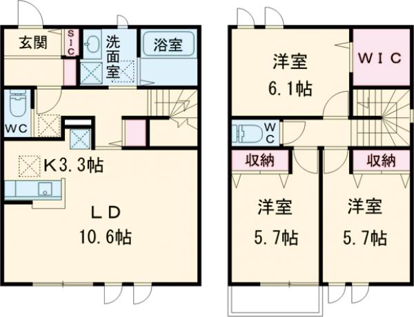 ルピナスⅡの間取り