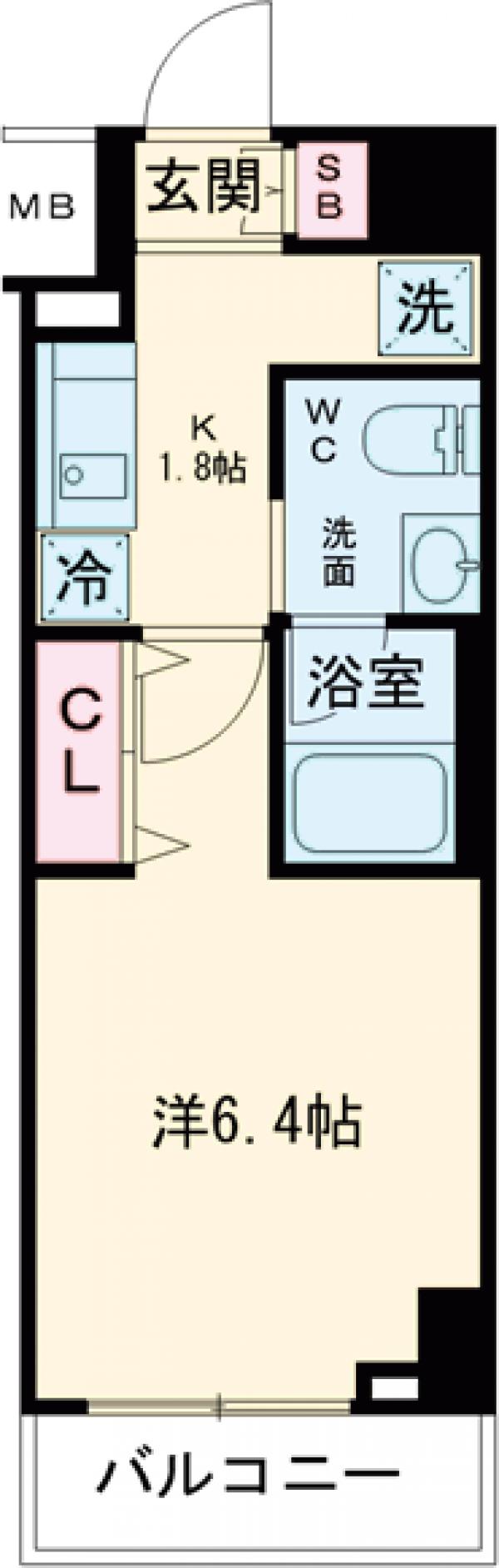 シェル品川戸越の間取り