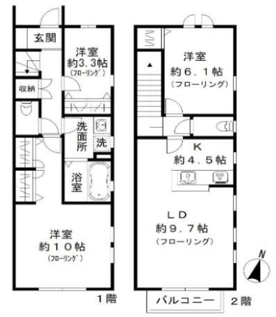 メゾン松風の間取り