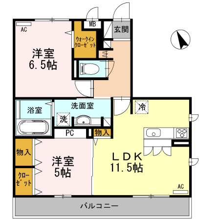 メディフィス西府の間取り