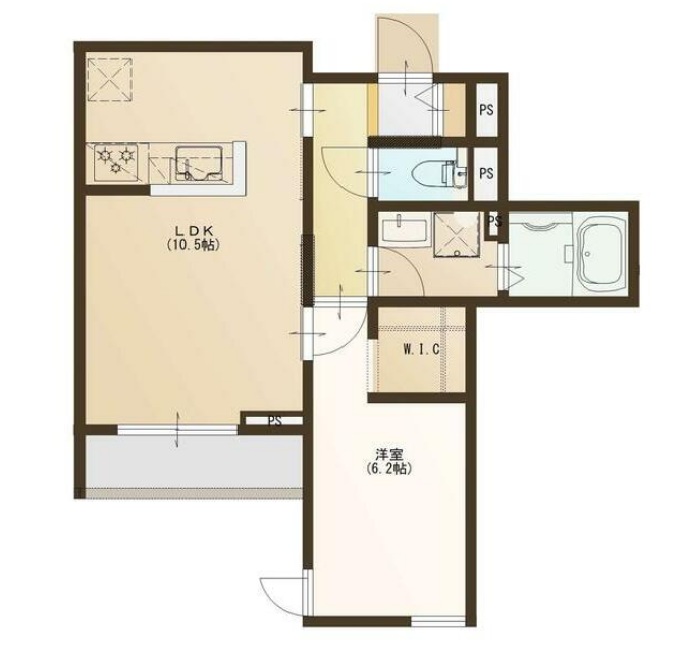Partenza松波さくら通りの間取り
