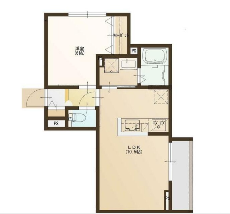 Partenza松波さくら通りの間取り
