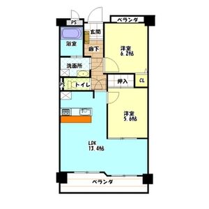 クレールⅠの間取り