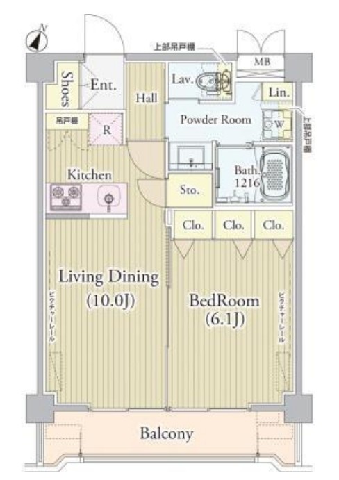 アンソレイユ氷川台の間取り