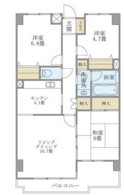 ハイシティプラザ南大泉の間取り