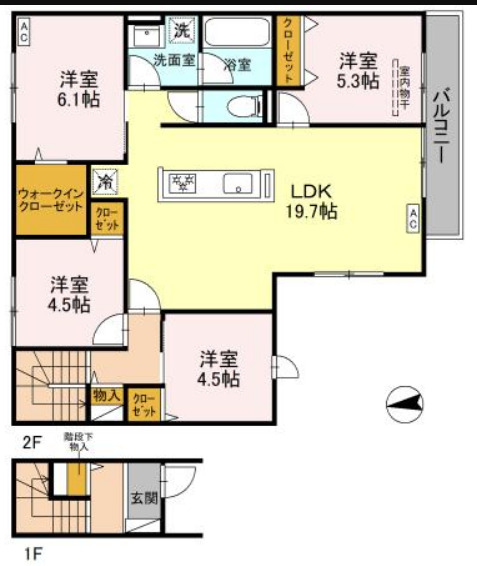アドゥシール荘園の間取り
