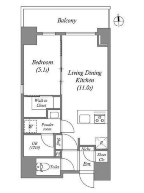 JP noie 上町台龍造寺の間取り