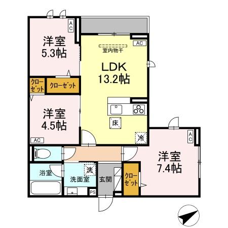 Calme Villeの間取り