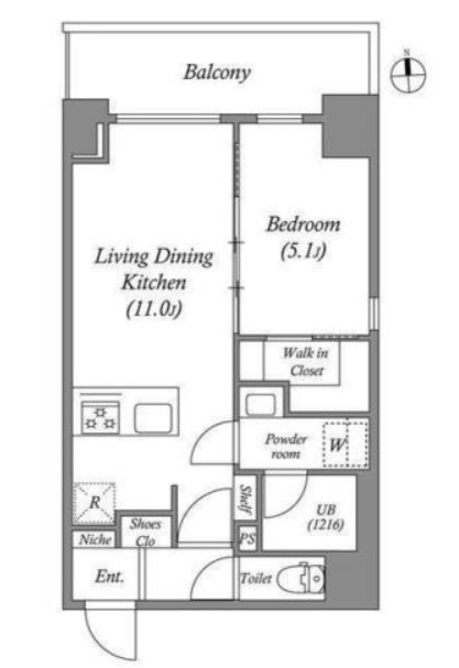JP noie 上町台龍造寺の間取り
