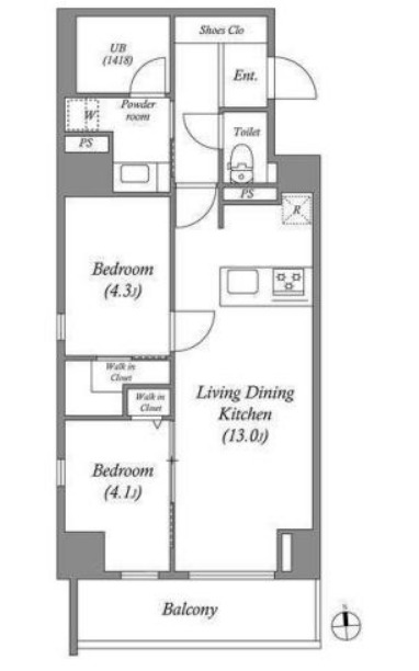 JP noie 上町台龍造寺の間取り