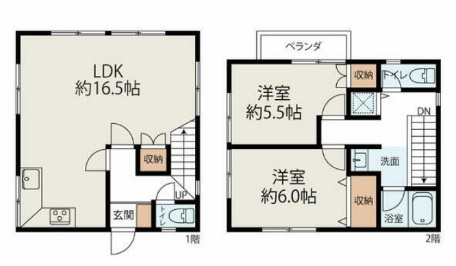 本牧町2丁目貸戸建の間取り