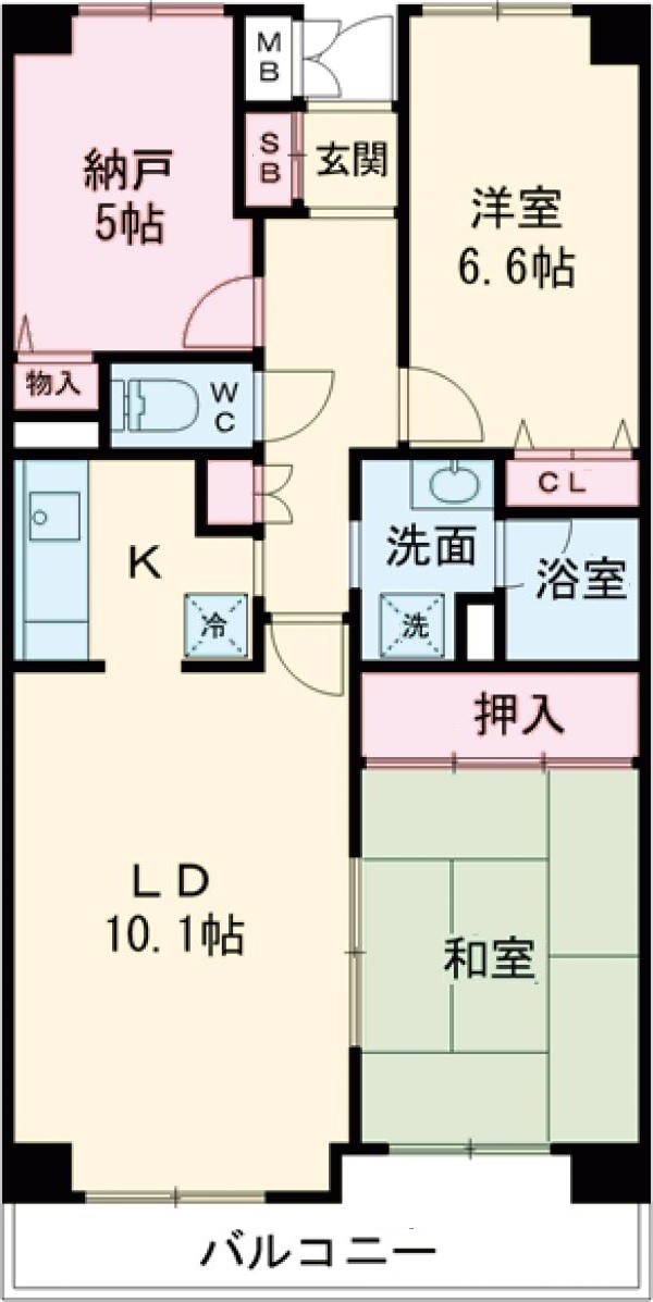 コンフォリア北葛西の間取り