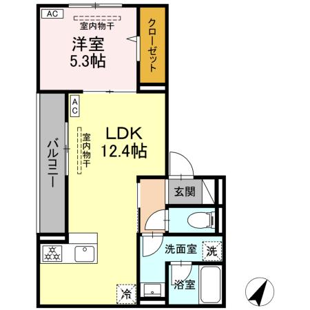 ドムスクレスト南林間の間取り