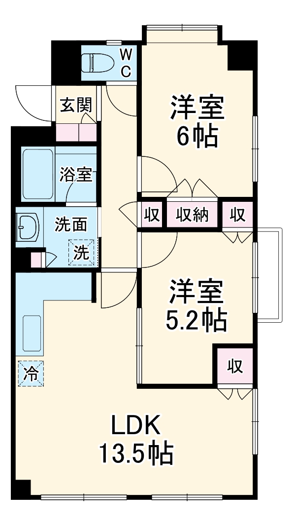 LaSante浦和常盤公園の間取り
