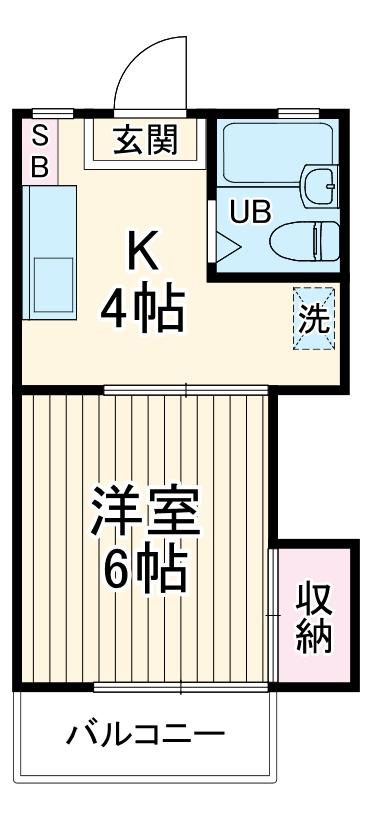 サザンハイツの間取り