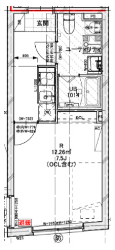 クレドコート品川中延の間取り