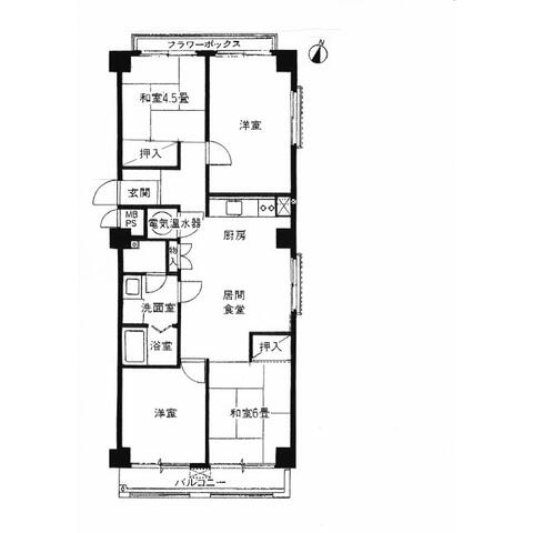 パナハイツひらつかの間取り
