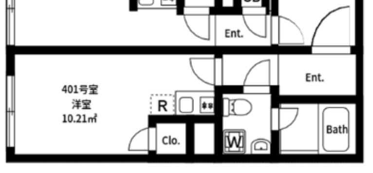 王子本町2丁目北棟の間取り