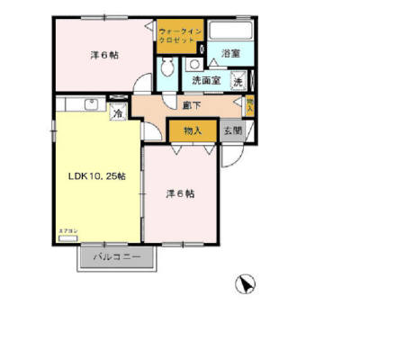 カサベルデ Aの間取り