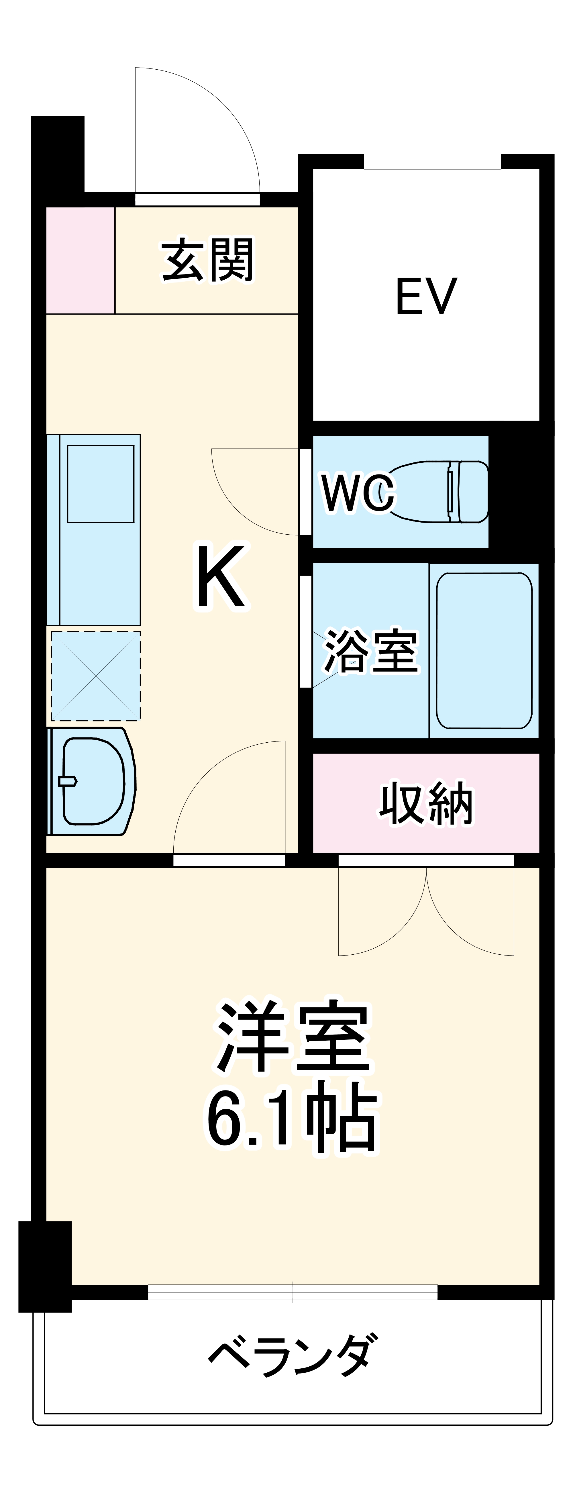 KISMET浦安の間取り