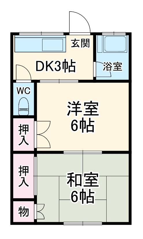 小柳荘の間取り