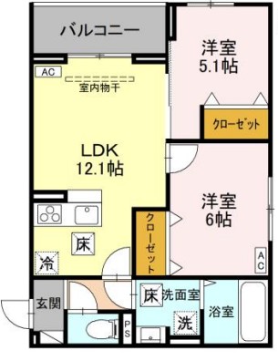 Noble Palais 針ヶ谷の間取り