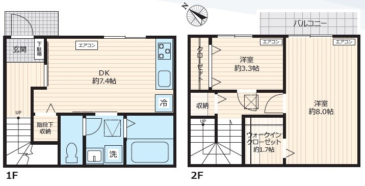 仮称)西瑞江戸建の間取り