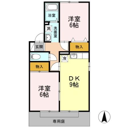 エクレール Aの間取り