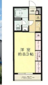 L`Appartement221の間取り