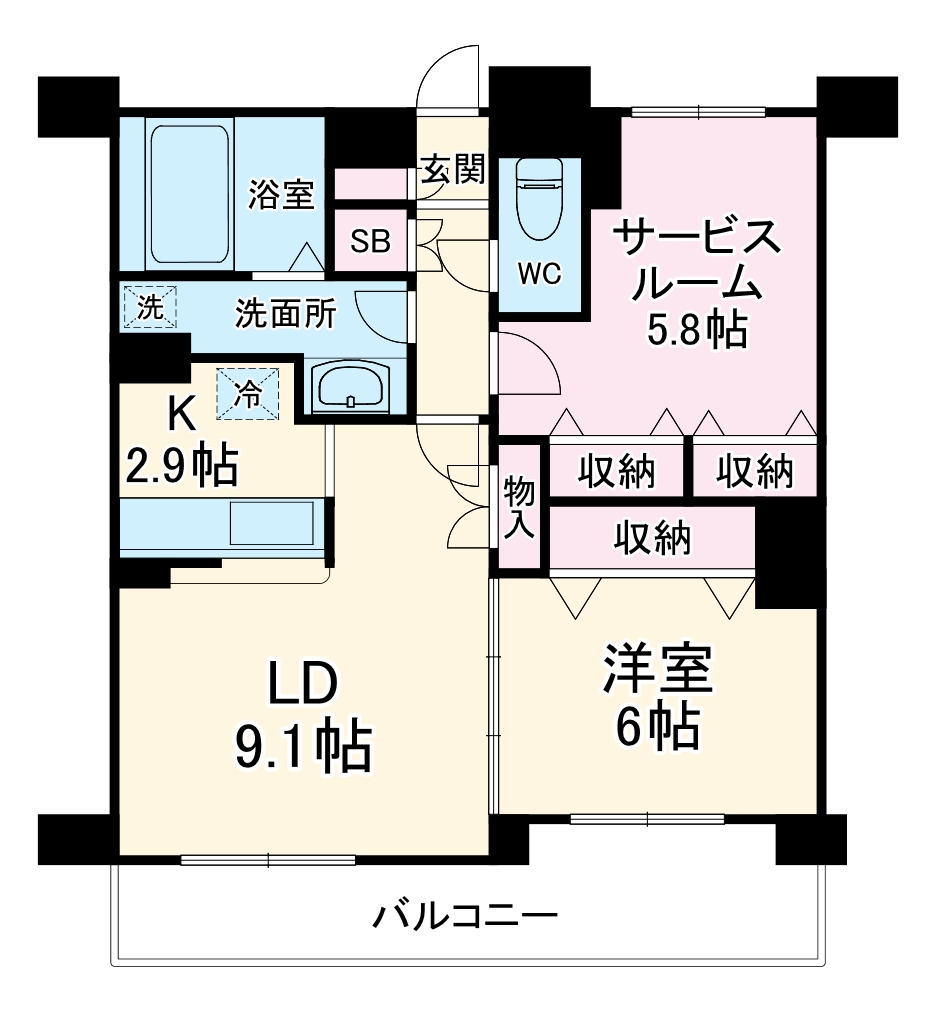 フローラルガーデンの間取り