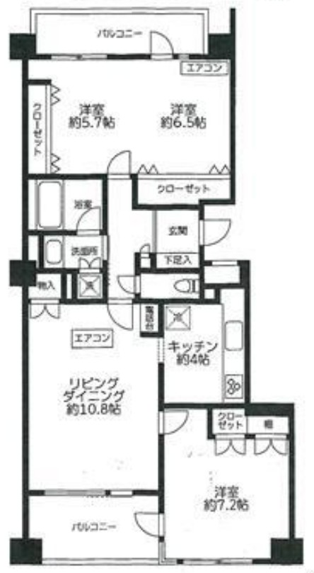クレッセント新宿柏木の間取り
