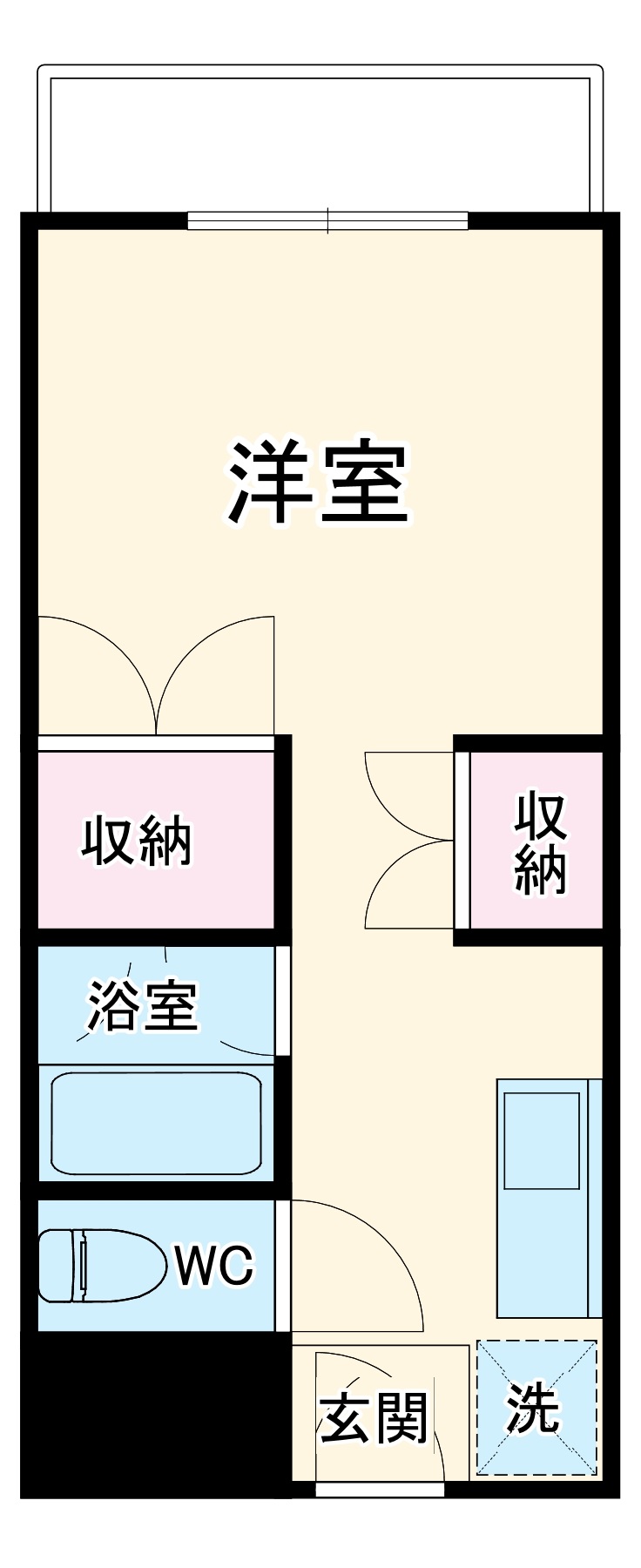 堀川の完工年月(1991年8月)築の賃貸マンションの間取り