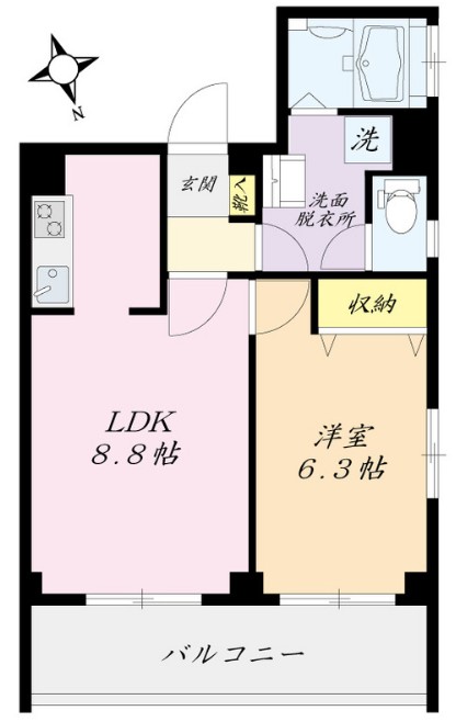 マーベラス早稲田鶴巻町の間取り