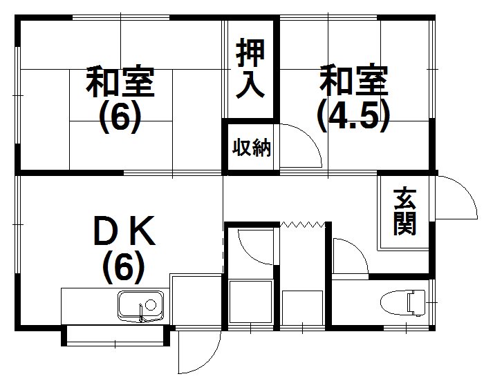 葵東3丁目貸家の間取り
