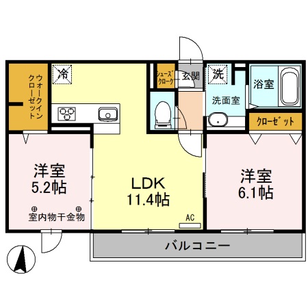 ロイジェントパークスレイクタウンⅢGの間取り