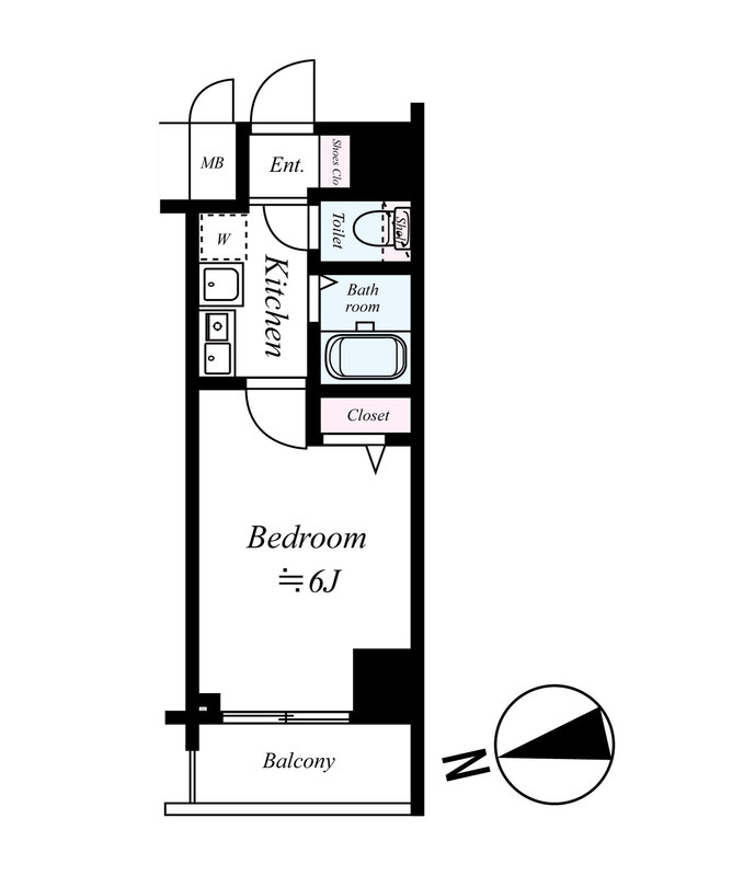 エスリード福島駅前の間取り