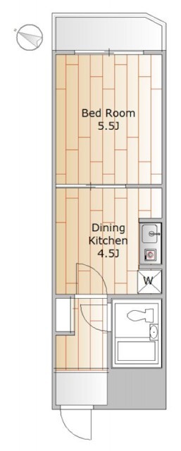 目黒本町の完工年月(1984年3月)築の賃貸マンションの間取り