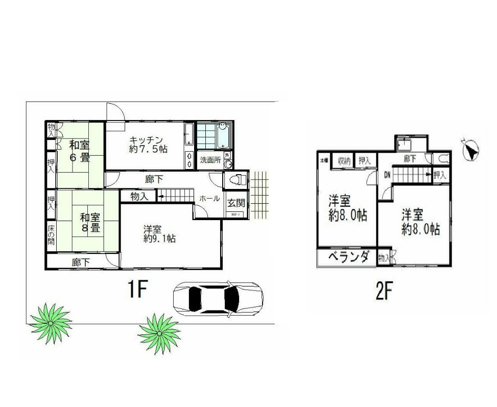 千代田一丁目戸建の間取り