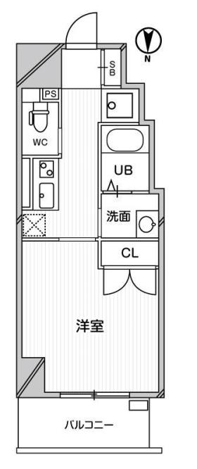 ファインブルーム靭公園の間取り