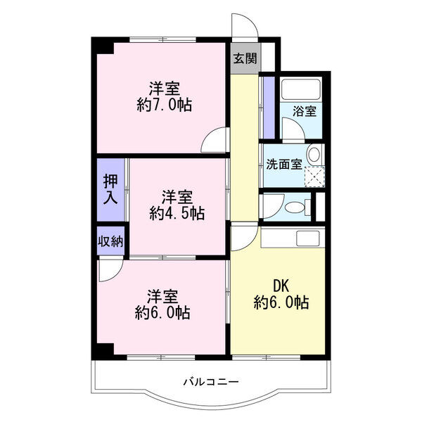 東陽ハイツの間取り