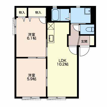 セントポーリアDの間取り