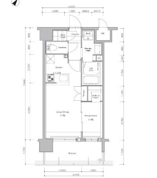 ネストピア博多SideTerraceの間取り