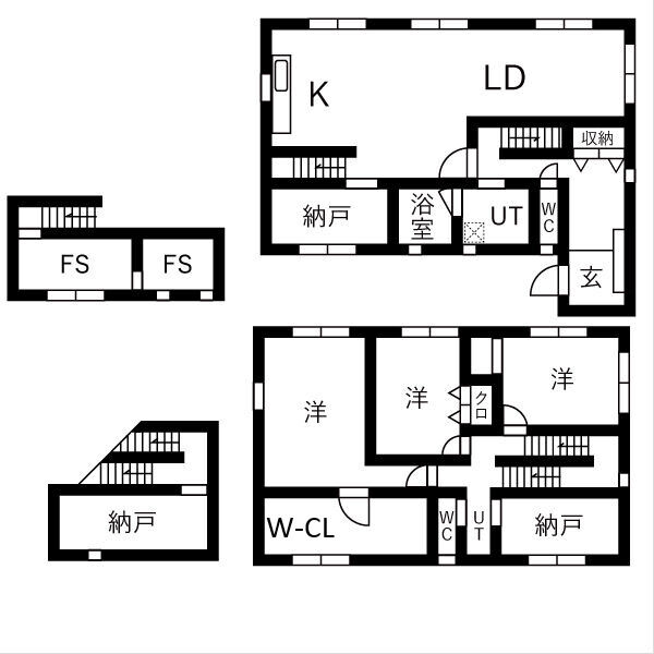 南が丘戸建の間取り