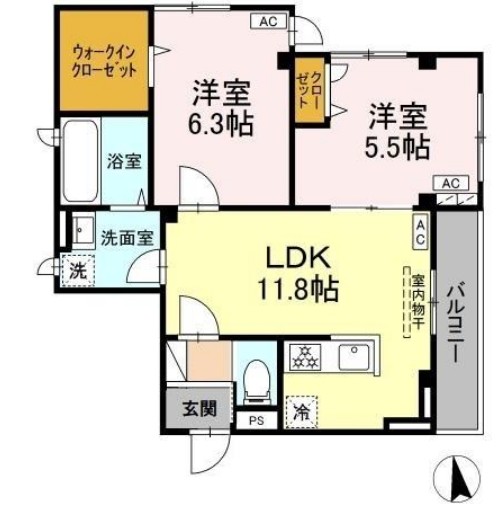 Villa Del Sol Vの間取り