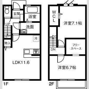 MAISONETTE LAND 栄 Aの間取り
