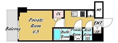 City Lux Namba South(旧ラグゼナなんば南)の間取り