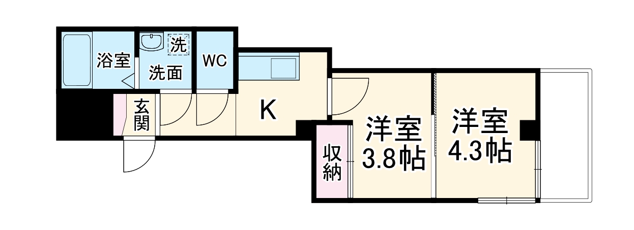 B’s117 Northの間取り