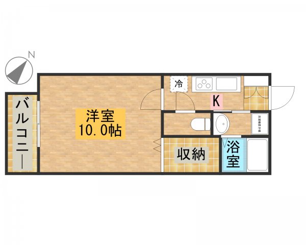佐鳴台の完工年月(2003年9月)築の賃貸アパートの間取り