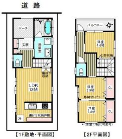 葛飾区東新小岩戸建の間取り